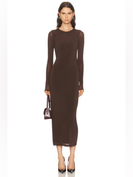 Wardrobe.Nyc Sheer Midi Dress